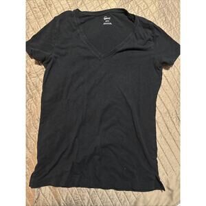 The Limited Women's Soft Black V-Neck T-Shirt, Size S